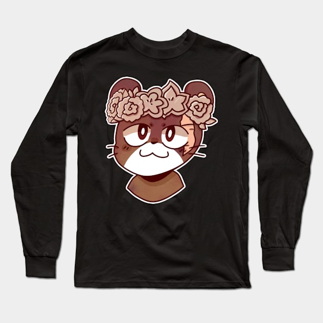 Pantherlily flower crown sticker Long Sleeve T-Shirt by Dragnoodles